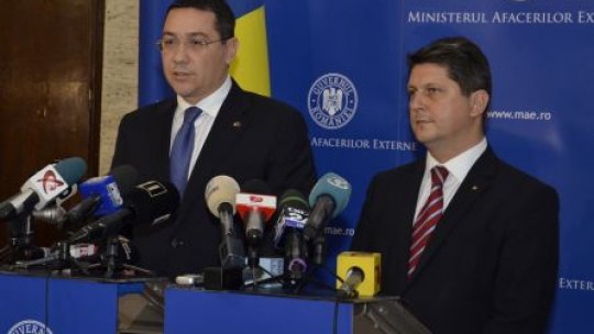 Premierul Ponta: Ambasadorii şi consulii, convocaţi la Bucureşti pentru "instructaj"
