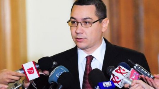 Ponta pledează de la Chişinău pentru continuarea guvernării