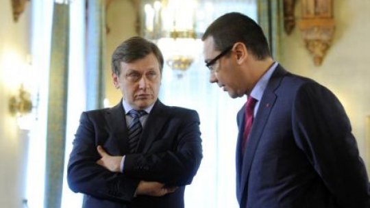 Discuţie Ponta-Antonescu pe tema remanierii. Ponta menţine suspansul