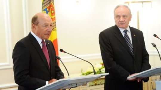 Băsescu: Singura soluţie pentru Moldova este accelerarea procesului de aderare la UE