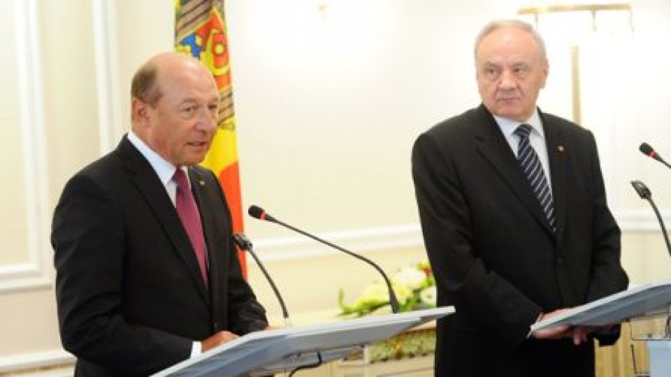 Băsescu: Singura soluţie pentru Moldova este accelerarea procesului de aderare la UE