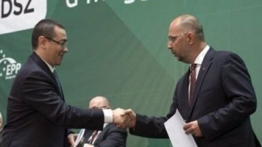 AUDIO Premierul Ponta a semnat acordul cu UDMR. Maghiarii intră la guvernare