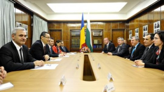Şedinţă comună de guvern româno-bulgară