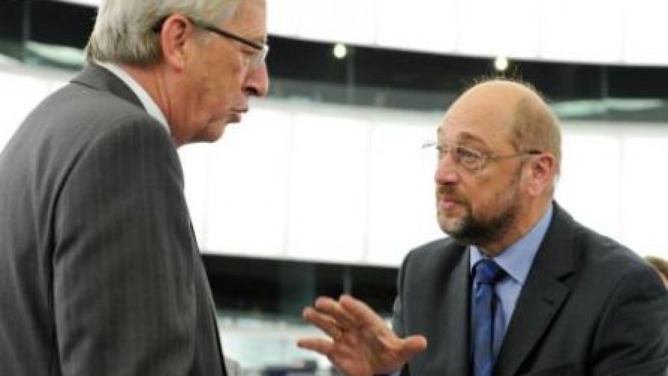 Prima confruntare Schulz - Junker pentru şefia Comisiei Europene