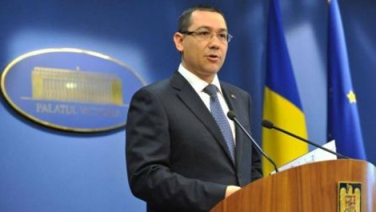 Ponta: Am fost felicitaţi de Rasmussen