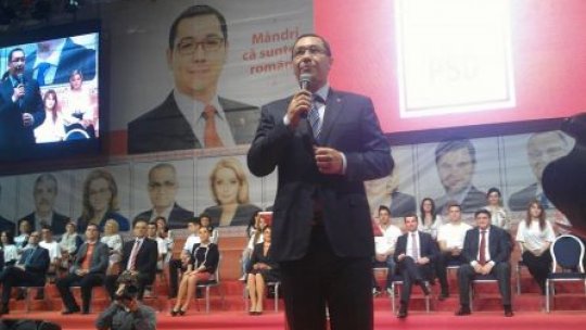 Victor Ponta îşi anunţă candidatura la Preşedinţie