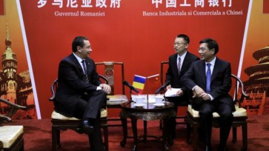  Ponta: România vrea să fie  poarta de intrare în Europa a schimburilor comerciale cu China