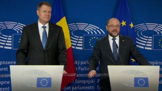VIDEO Întâlnire Klaus Iohannis - Martin Schulz
