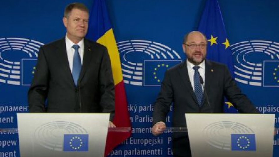 VIDEO Întâlnire Klaus Iohannis - Martin Schulz