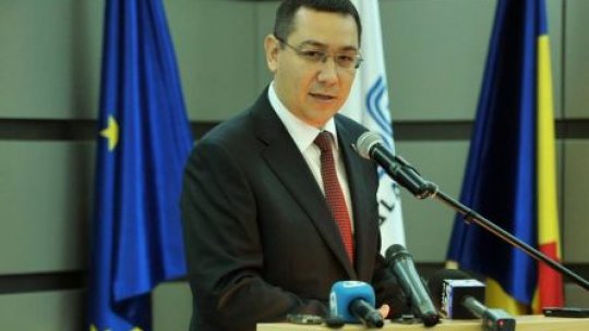AUDIO Ponta: Am mers să discut cu principalii noştri parteneri pe plan regional