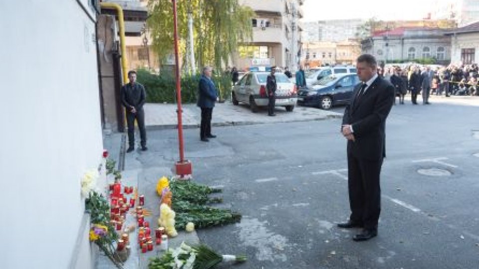 Preşedintele Klaus Iohannis a mers la locul incendiului