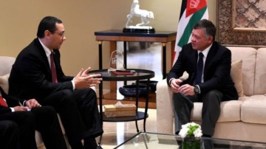 Întâlnire premierul Ponta cu regele Abdullah al II-lea al Iordaniei
