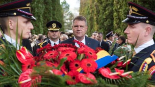Preşedintele Iohannis, omagiu eroilor români de la Zvolen