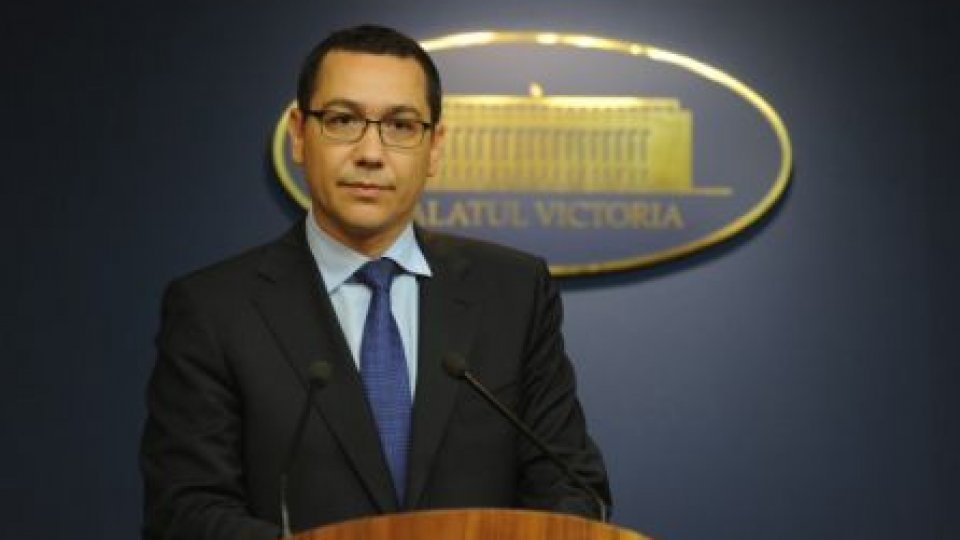 Premierul Victor Ponta şi-a depus mandatul