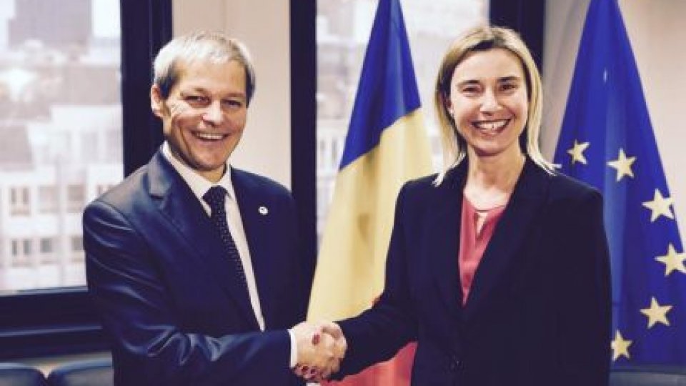 Premierul Cioloș, întâlnire cu Federica Mogherini