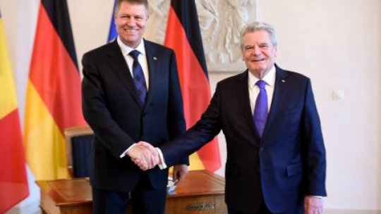 Preşedintele Klaus Iohannis, primit de omologul său german