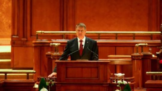 Preşedintele Iohannis, primul discurs în Parlamentul României