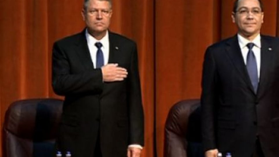 AUDIO Preşedintele Iohannis şi premierul Ponta, la bilanţul Ministerului Apărării Naţionale