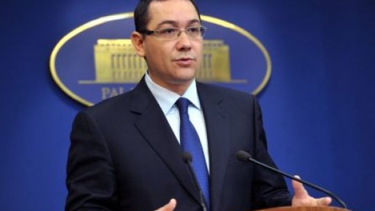 Premierul Ponta: Adoptarea Codului fiscal, o reformă radicală pentru România