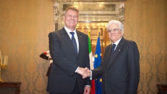 Președintele Iohannis, întâlniri la nivel înalt în Italia