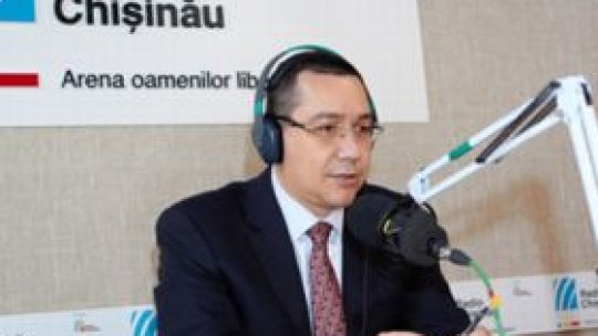 Interviu la RADIO CHIŞINĂU cu Victor Ponta, premierul României