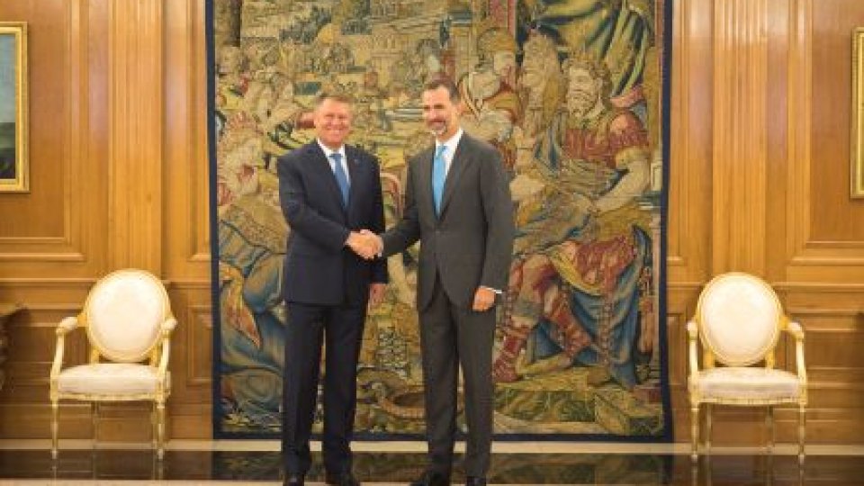 Preşedintele Iohannis, întâlnire oficială cu regele Spaniei