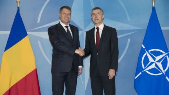 AUDIO Declaraţii comune preşedintele Iohannis-secretarul general NATO, Jens Stoltenberg