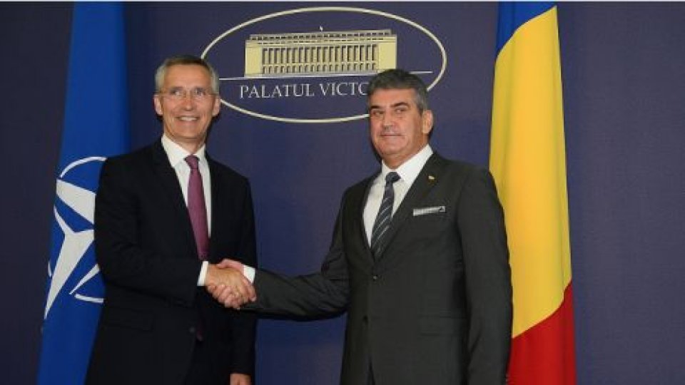Întâlnire bilaterală premierul interimar -secretarul general al NATO  