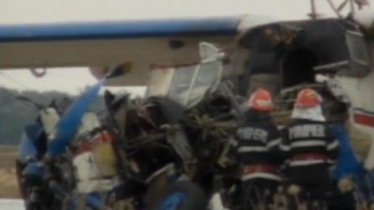 Avion utilitar prăbușit în județul Brăila