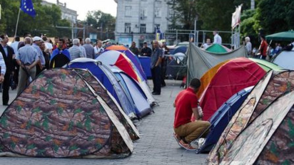 A şasea zi de proteste la Chişinău