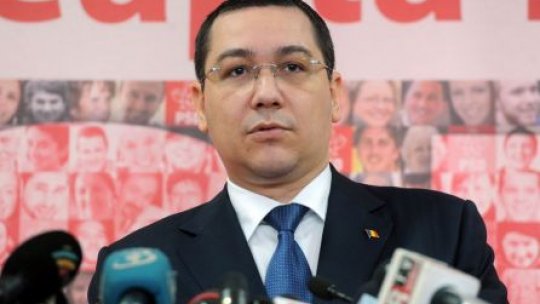 AUDIO Victor Ponta: Opinia unanimă a PSD, să continuăm guvernarea