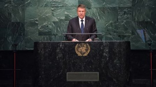 Preşedintele Iohannis susţine un nou discurs la Adunarea Generală a ONU