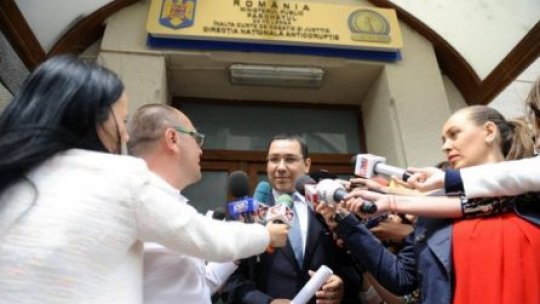 Premierul Victor Ponta, audiat la DNA