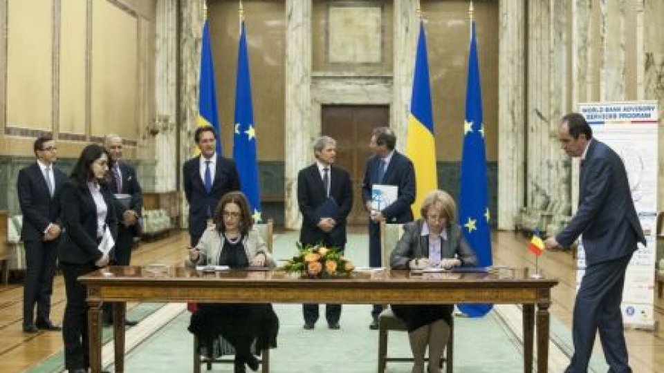 România a semnat Memorandumul cu Banca Mondială