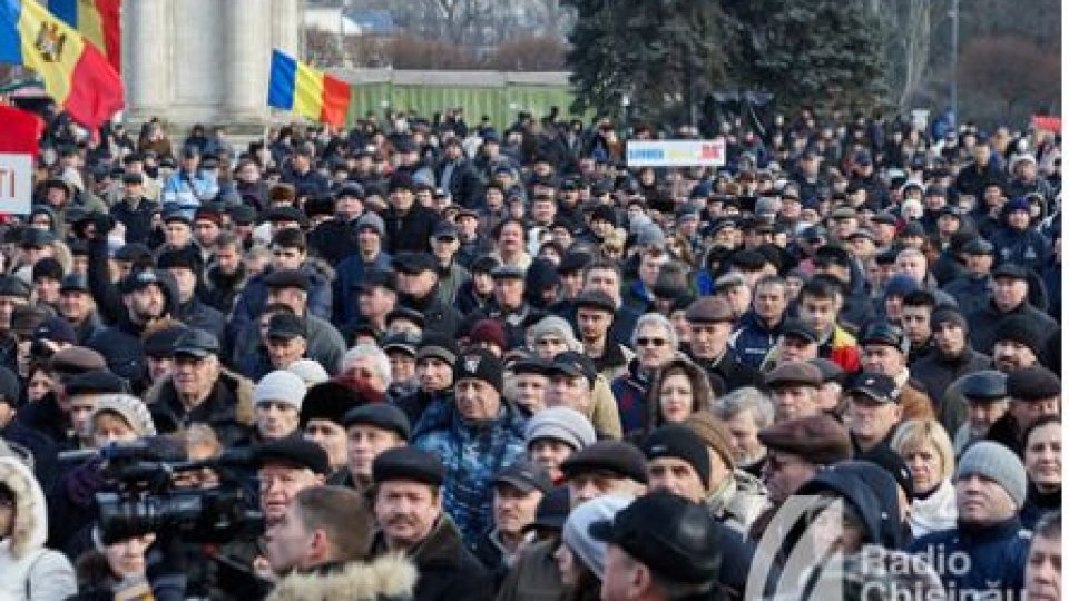 Proteste la Chişinău împotriva desemnării lui Pavel Filip la funcţia de premier