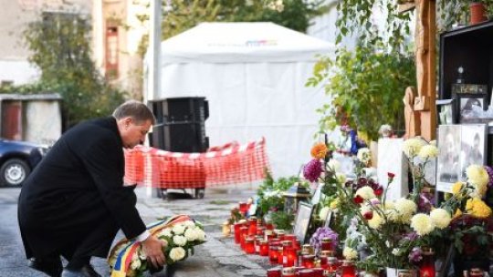Iohannis despre Colectiv: Mi-aş fi dorit să ştim cine s-a făcut vinovat de acest accident teribil