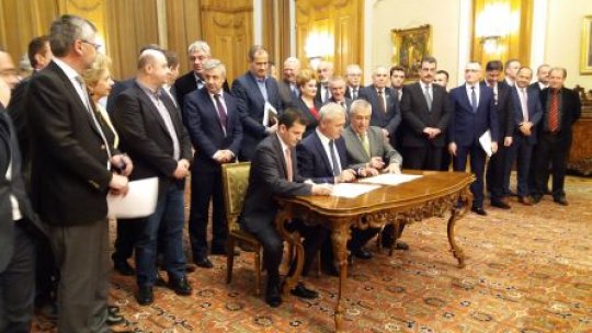 PSD-ALDE au semnat protocolul de guvernare pentru patru ani