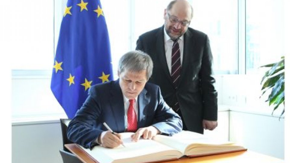 Premierul Cioloş a insistat la Bruxelles pentru aderarea României la Schengen