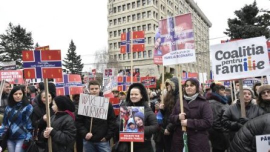 Marşuri de solidaritate faţă de familia Bodnariu, în ţară şi în străinătate