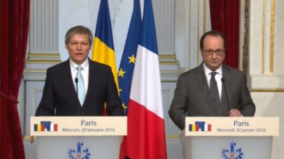 Dacian Cioloş, întâlnire cu preşedintele şi premierul Franţei