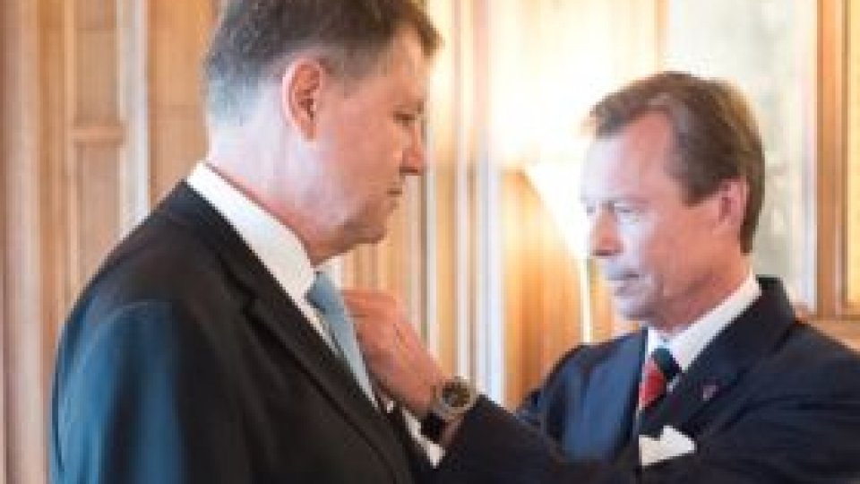 Preşedintele Iohannis, primit de Marele Duce de Luxemburg