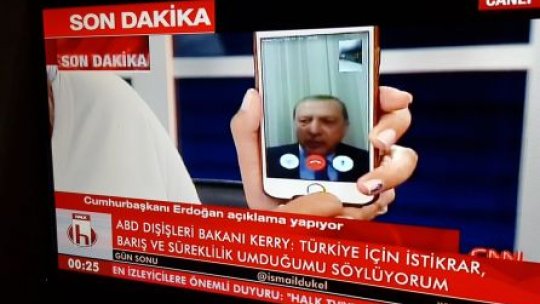 Preşedintele Turciei, sprijinit de populaţie