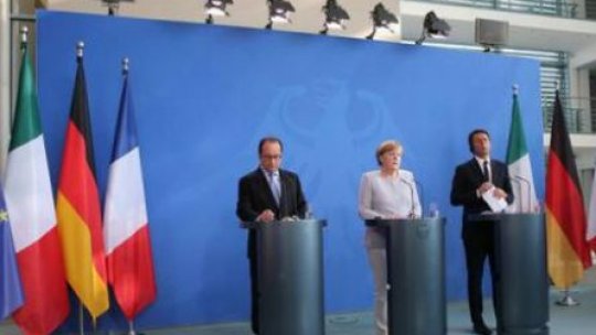 Germania, Franţa şi Italia, discuţii despre viitorul UE, după BREXIT
