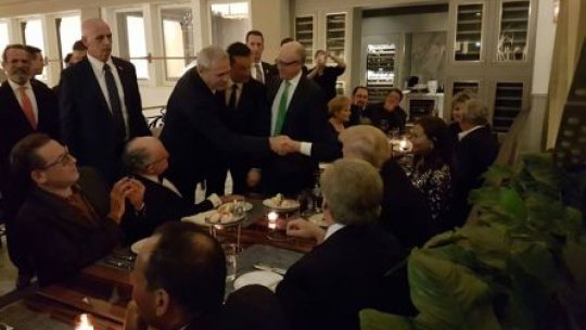 Dragnea şi Grindeanu, cină în format restrâns alături de preşedintele Donald Trump
