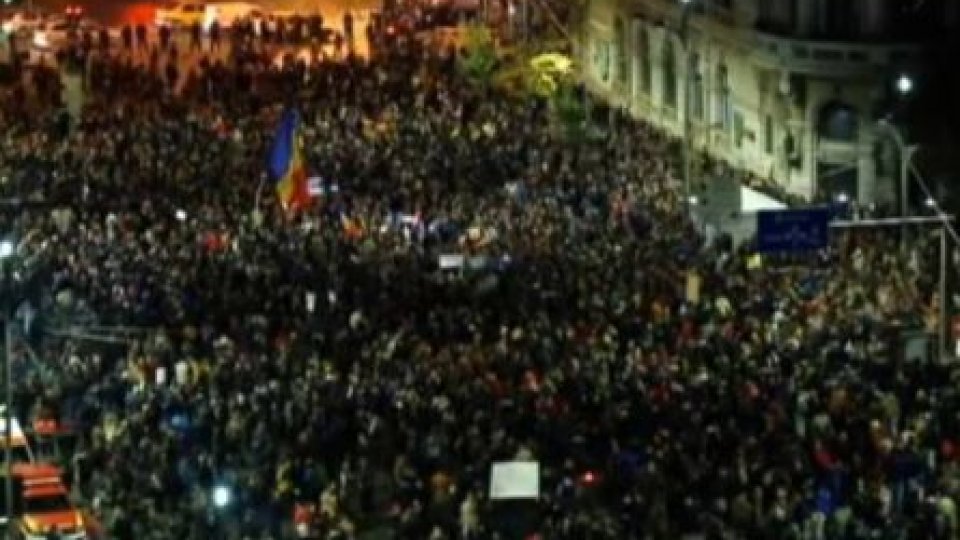 Capitala României, scena unor proteste de amploare. Peste 40.000 de oameni în stradă