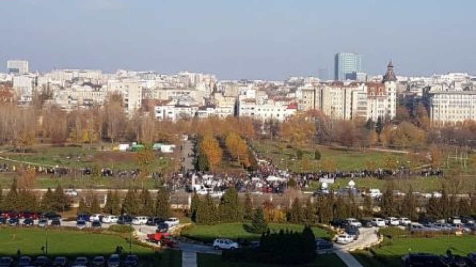 Proteste la Palatului Parlamentului