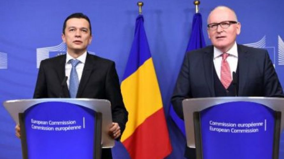 Premierul Sorin Grindeanu, întâlniri cu Donald Tusk şi  Jean Claude Junkers