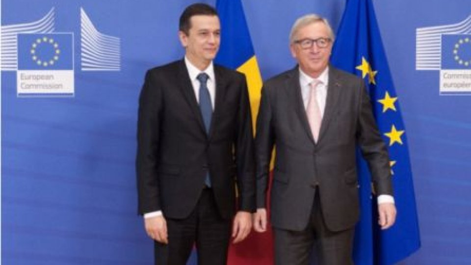 Întâlnire premierul Grindeanu-şeful Comisiei Europene