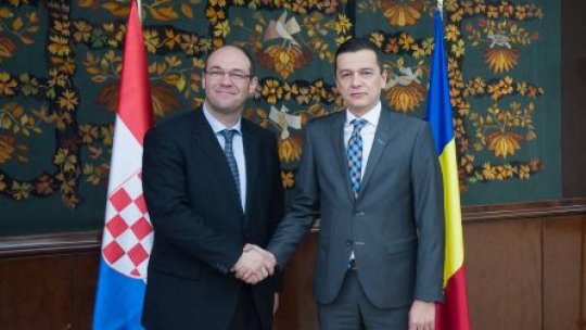 România şi Croaţia îşi propun intensificarea relaţiilor politice 