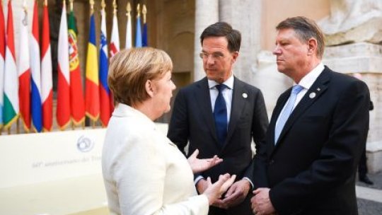 Iohannis: Menţinerea unităţii celor 27 de state membre UE trebuie să rămână deviza noastră